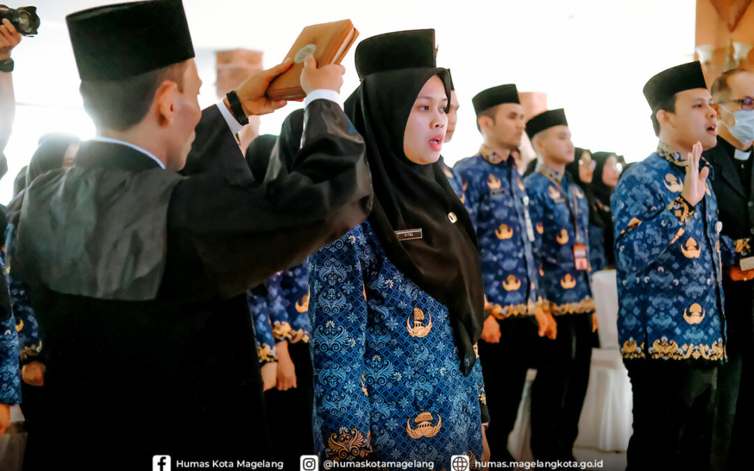 Ambil Sumpah 254 CPNS/PNS, Wali Kota Magelang Pesan Jaga Integritas